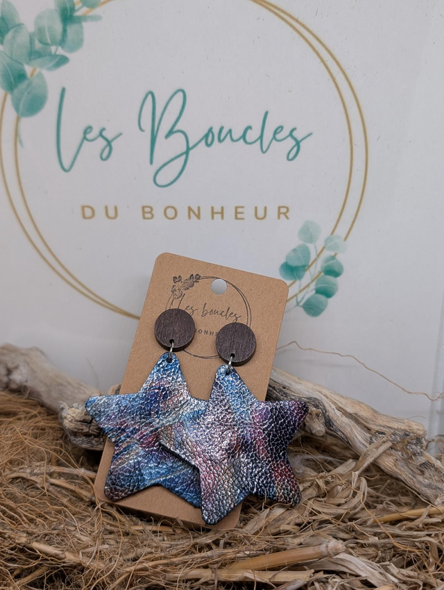 Boucles d&#039;oreilles Star s034