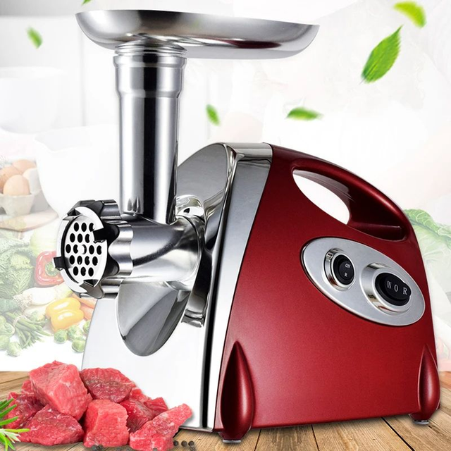 Hachoir à viande électrique en acier inoxydable