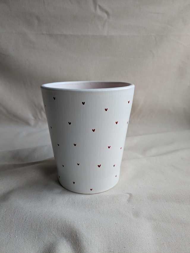 Cache-pot Alocasia - cœurs bruns