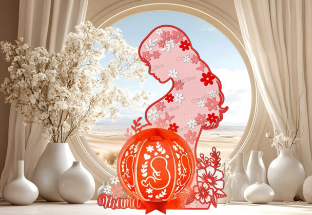 Lanterne Maman enceinte