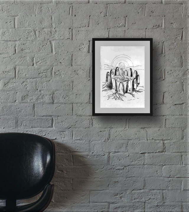 Sacred Stone Circle (Ink - Print only)