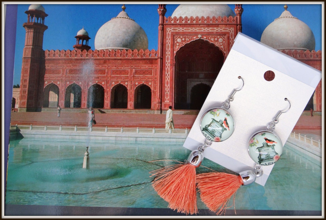 Boucles d&#039;oreilles élégantes et originales  &quot; L&#039;oiseau en Cage &quot;