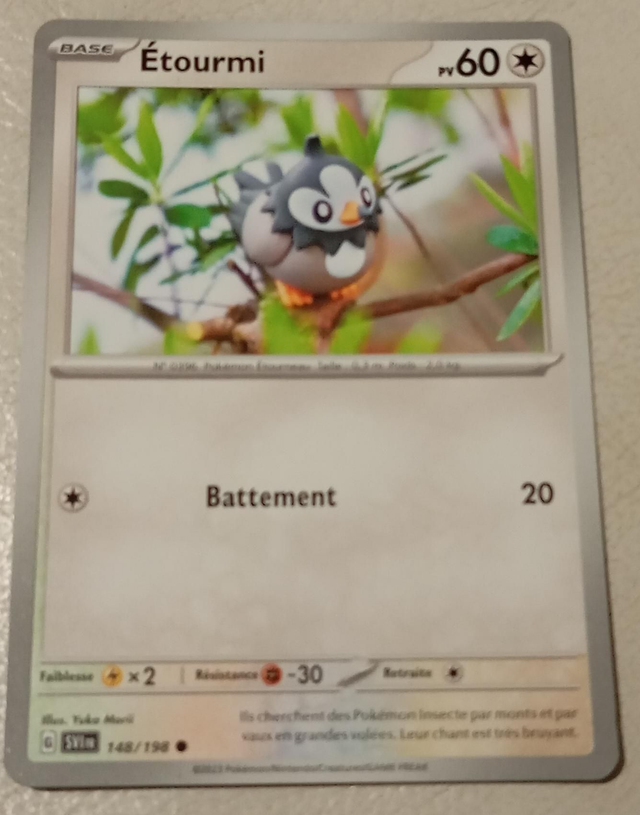 Carte pokémon Etourmi