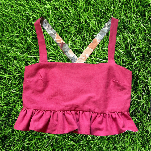 Crop top froufrou - taille 3