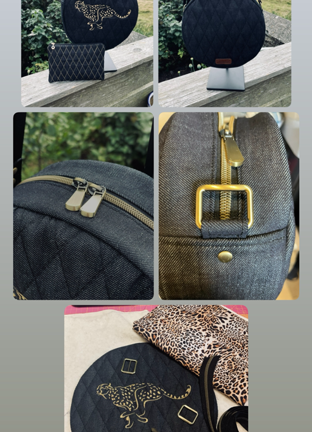 The Golden Cheetah - Circle bag &amp; pouch