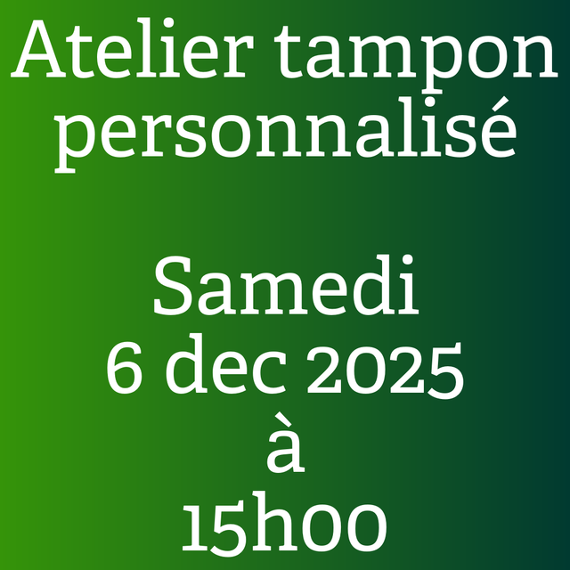 Guest Solstice Reims : atelier de création de tampon personnalisé - linogravure