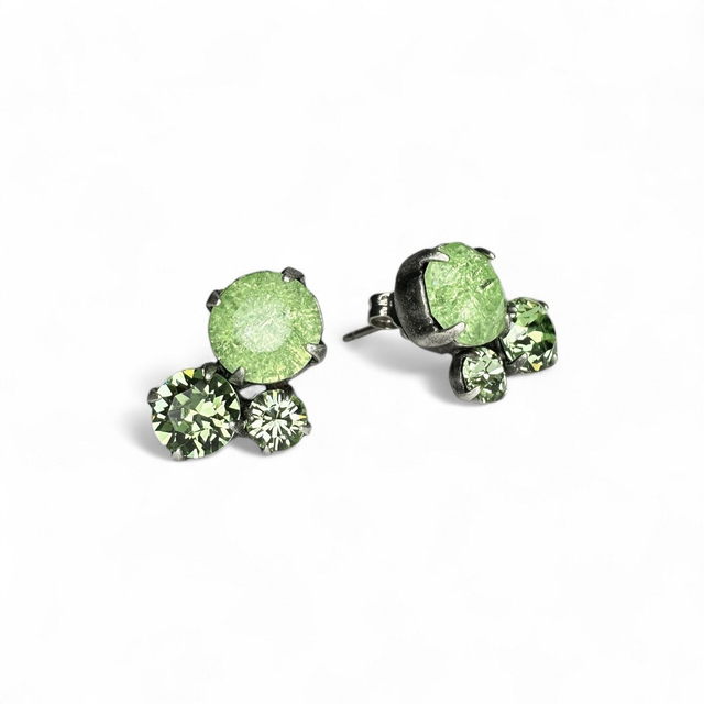 Ohrstecker TRES Peridot ICE Mix, Grün