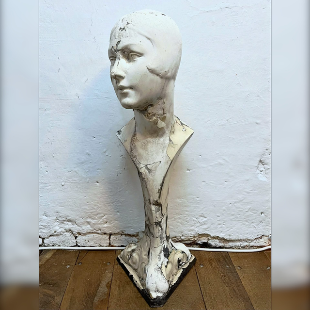 Original Late 19th Century Art Nouveau Retail Advertising Mannequin Bust & Head