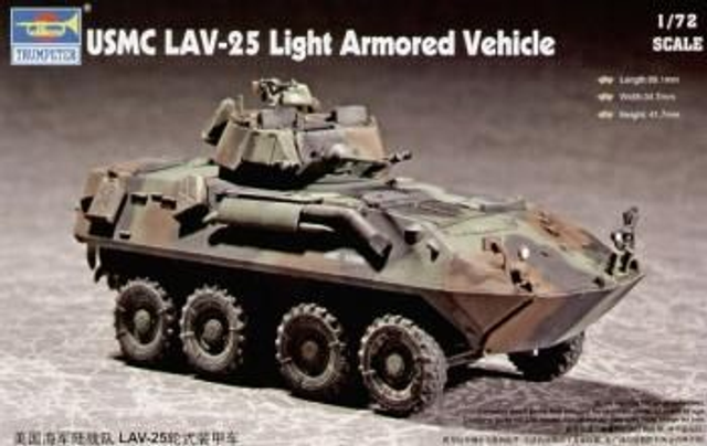trumpeter 1.72 usmc lav-25 (8x8) light armoured vehicle