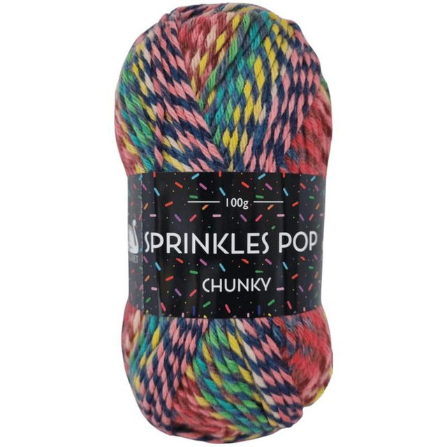 Cygnet Sprinkle Pop Chunky 100g - 645 Red Velvet