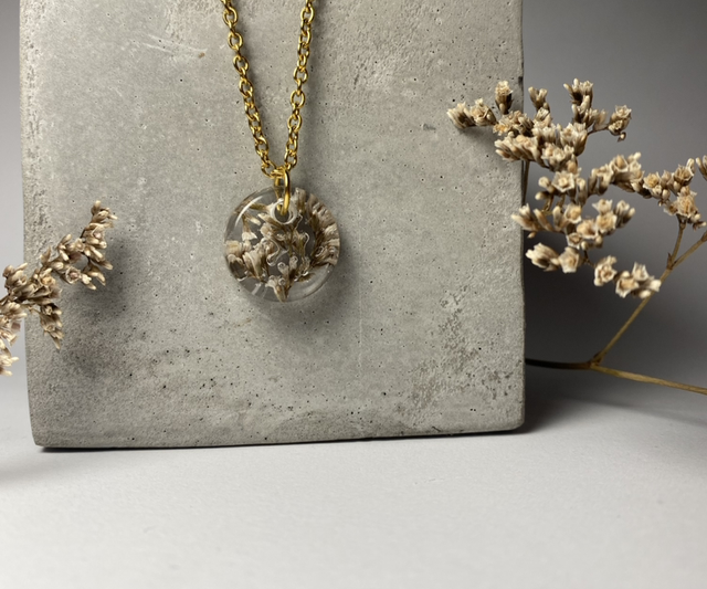 Collier lavande de mer