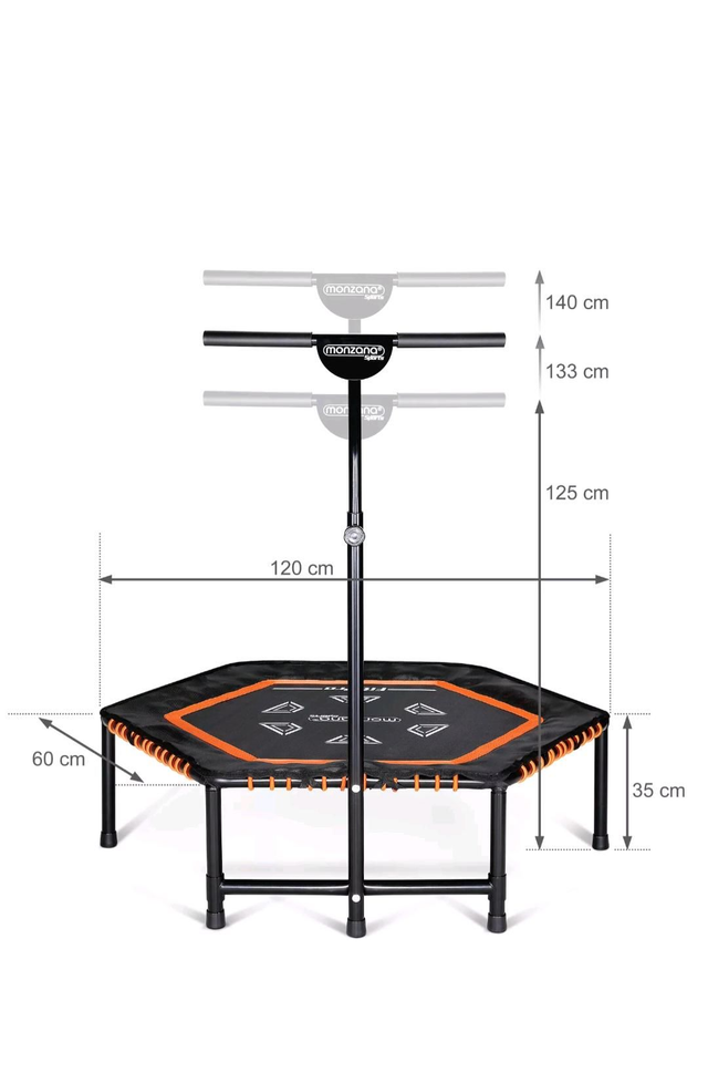 monzana® Sport Fitness Trampolin MZFT120 – Neu & OVP