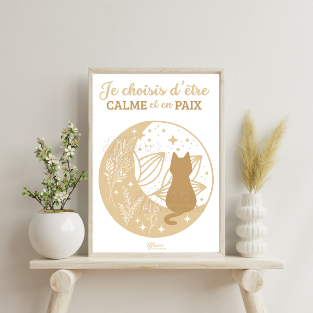 Affiche Mantra - Calme & Paix