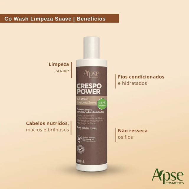 Co wash crespo Power 300ml - Apse 