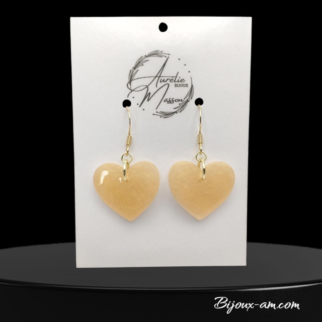 Boucles d'oreilles résine