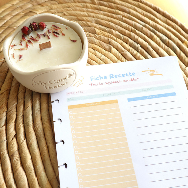 Recharge 50 Fiches Recettes + Recharge bougie (en option)