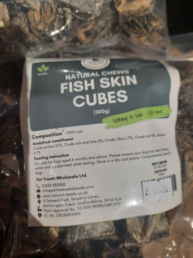 Fish Skin Cubes 300g