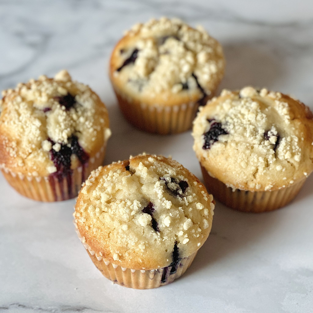 Lemon &amp; Blueberry Burst Muffins