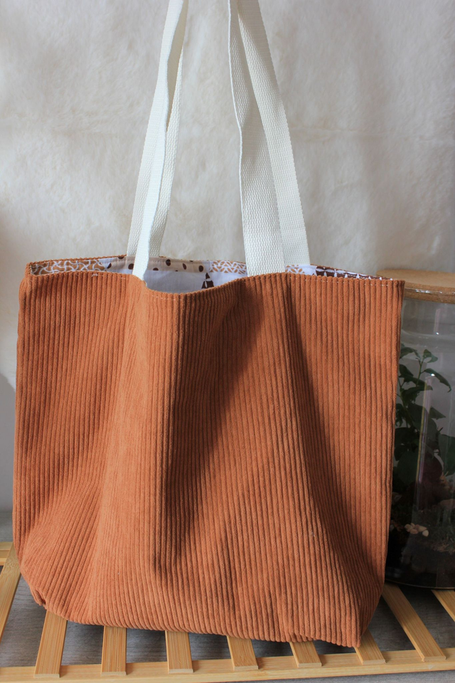 Sac velours côtelé