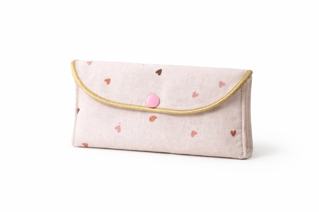 Pochette à lunettes nettoyante réversible modèle « Amorette »