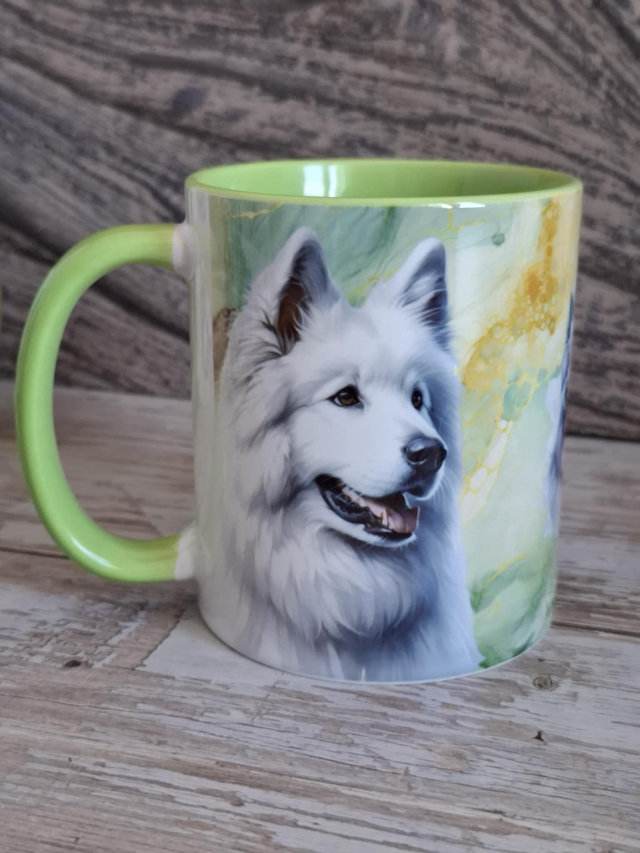 Mug vert marbré berger blanc suisse