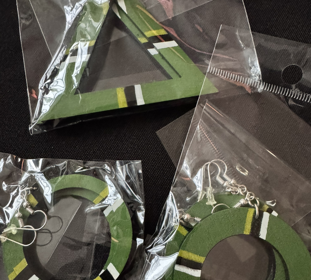 Dominica Painted Earrings  