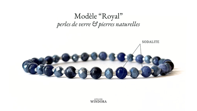 Bracelet | Sodalite - Collection 2 | Lot de 3