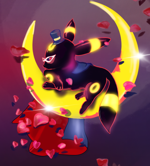 A6 Postcard umbreon &amp; espeon 