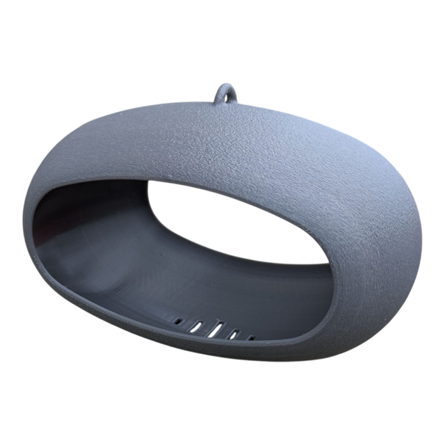 Mangeoire à oiseaux de la nature à suspendre de forme ovale