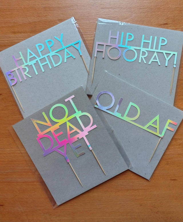 Birthday cake toppers