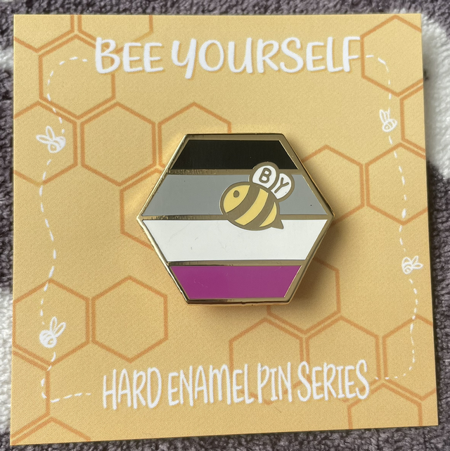 Asexual Bee Yourself Pin