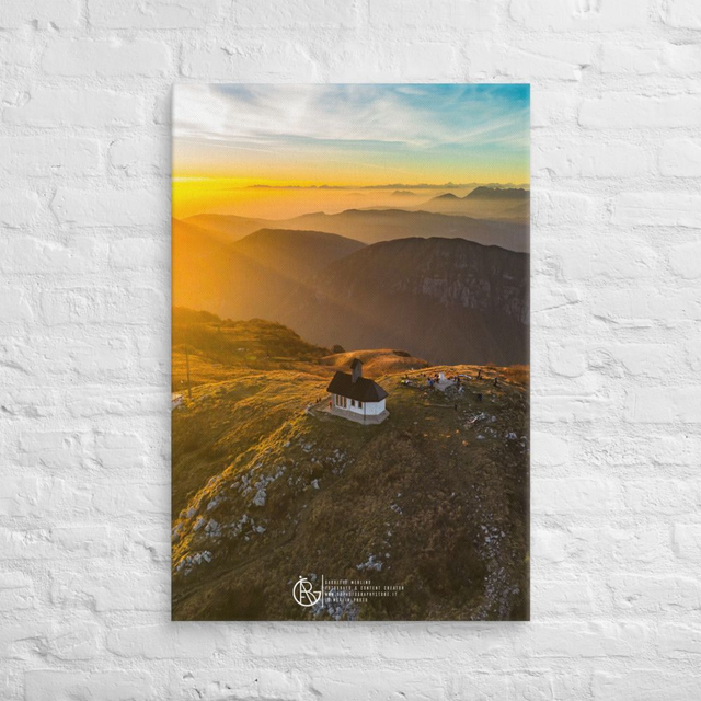 Canvas sunset Matajur