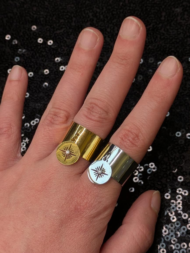 Bague breloque étoile 