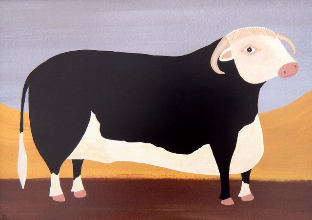 Framed Fine Art Print - Prize Herefordshire Bull