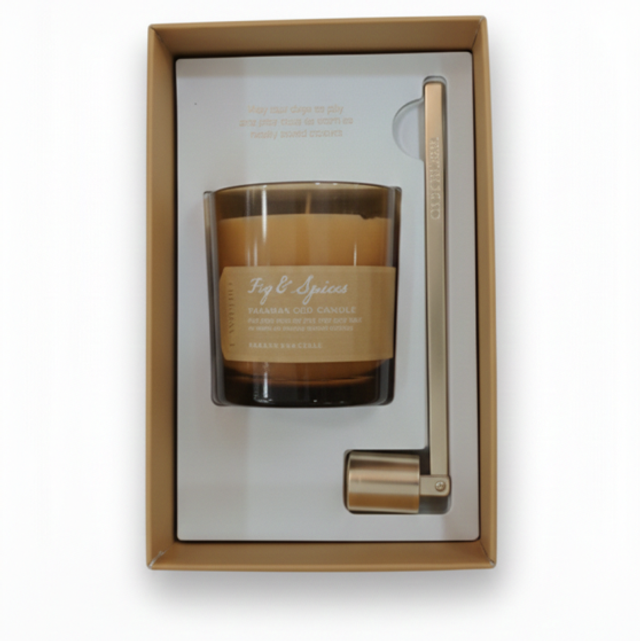 Set vela y apagavelas Xmas 2025 FIG &amp; SPICES