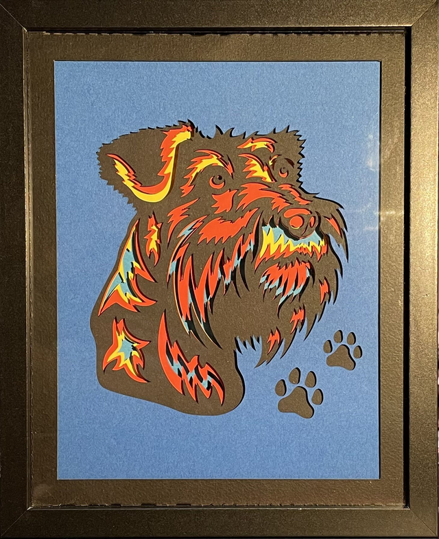 Schnauzer - cadre 3D