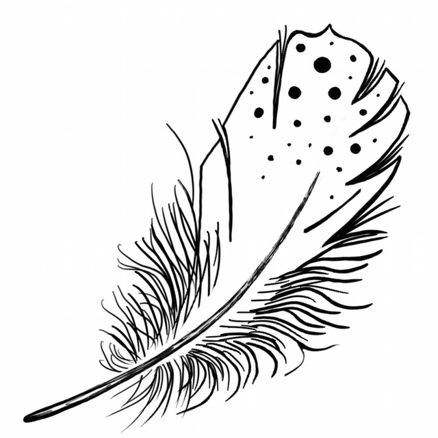 Stempel Feder I 4x6cm