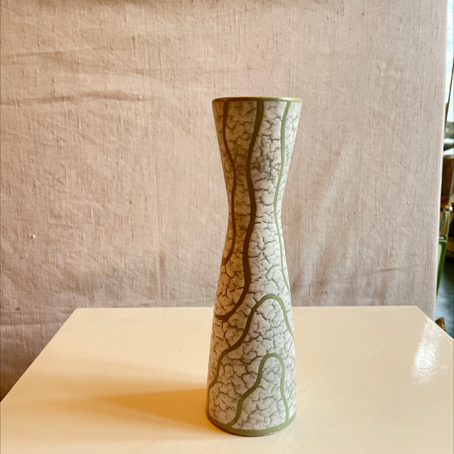Remy & Marzi Vase grün/ weiss H:25 cm