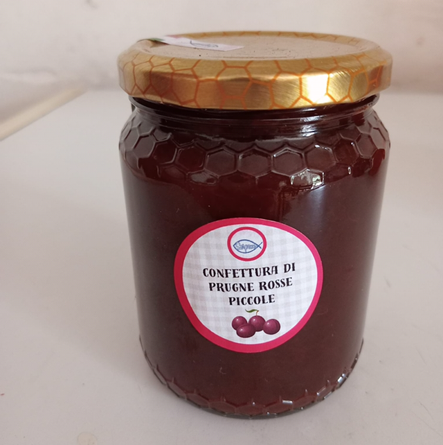 Confettura di prugne rosse piccole 450 gr