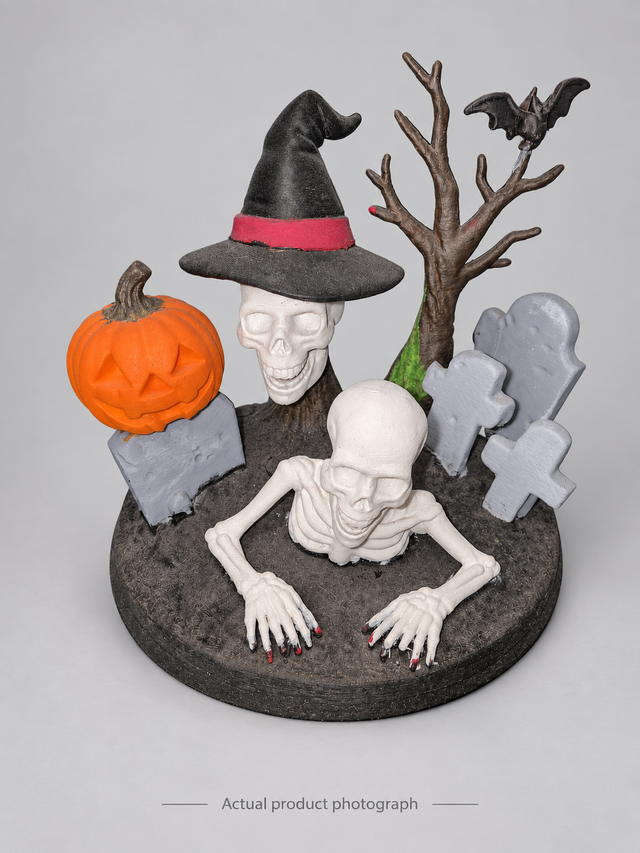 Midnight Graveyard – Hand-Finished Halloween Diorama – UK Made