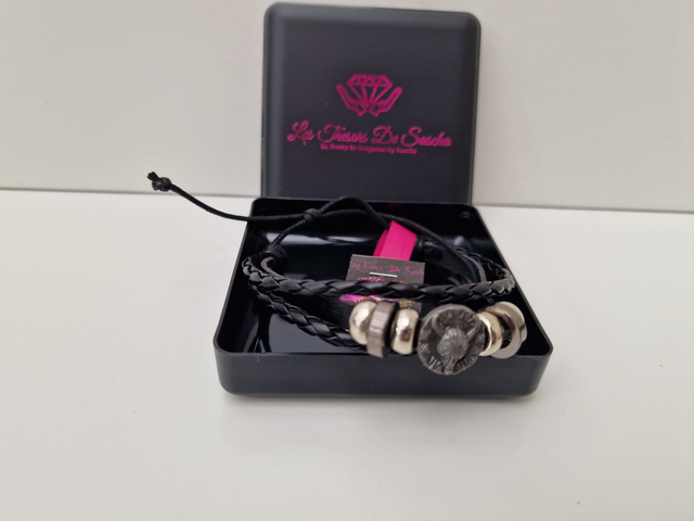 Bracelet Cuir Noir Toro