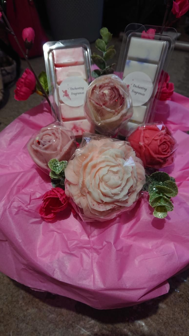 Wax Rose Bouquet