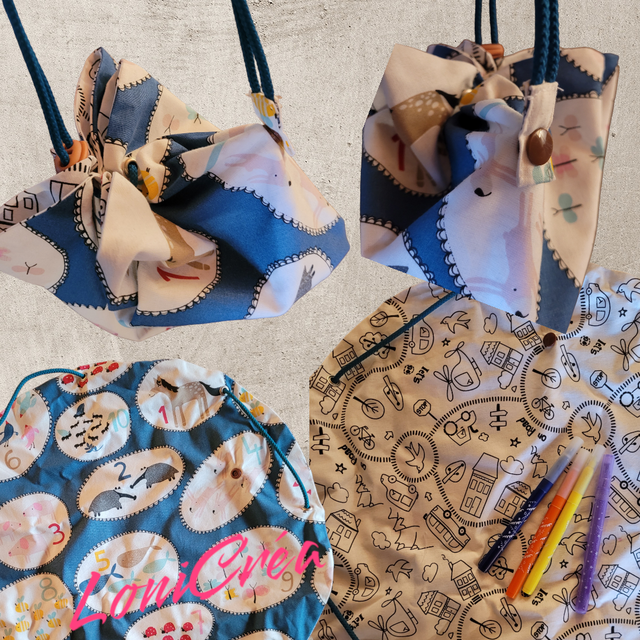 Pochon Coloriage Chiffre (Dessins voiture)