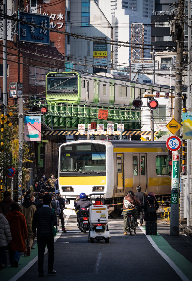 Two Trains at the Crossing