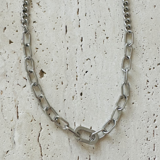 Ketting schakel zilver