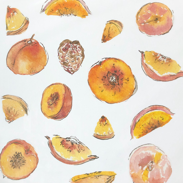 Peaches print