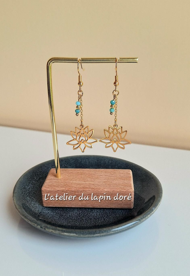 Boucles d&#039;oreilles Lotus