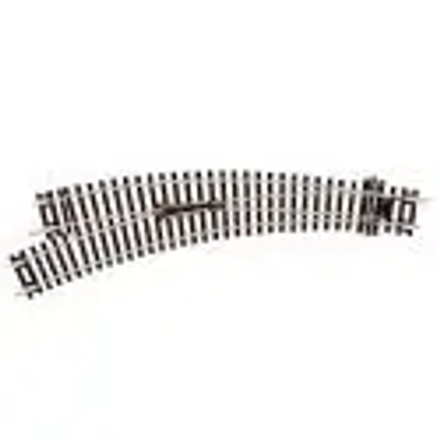 ST245 Setrack Left Hand Curved Turnout Double Radius Insulfrog