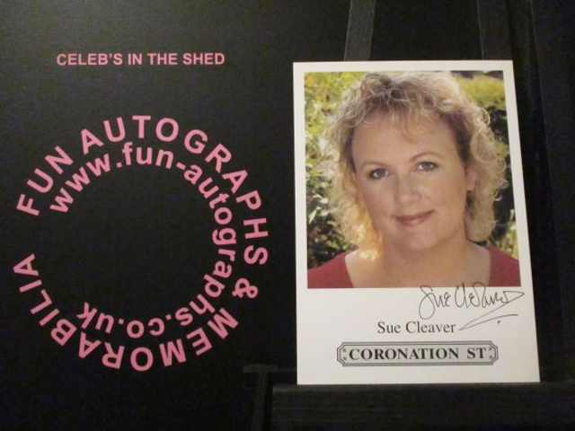 Sue Cleaver (Eileen Grimshaw) Original Coronation Street Pre-Print Cast Card
