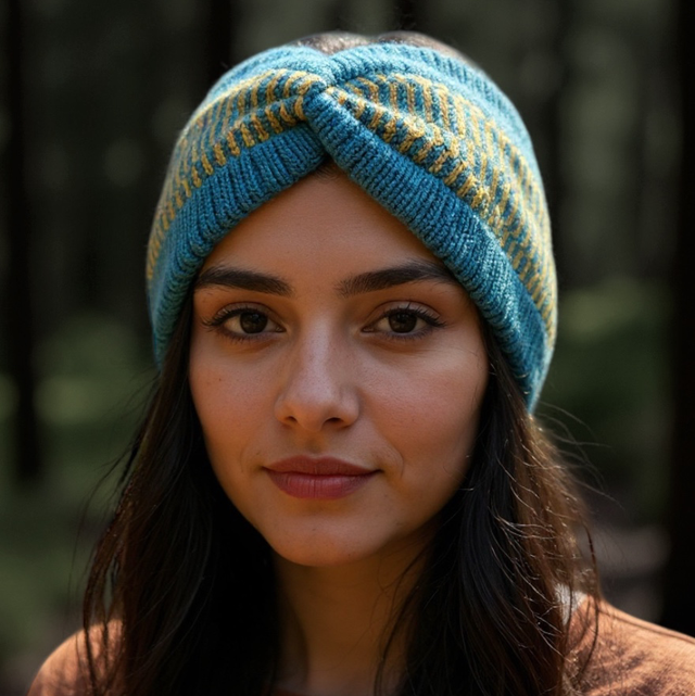 Soft Merino Wool Handmade Headband (Colour: Refresher)